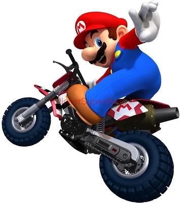 CHOOSE YOUR SIZE  SUPER MARIO KART ON BIKE Decal Removable WALL 