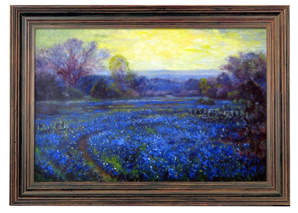 title field of bluebonnets 24 x 36 60 x90cm total