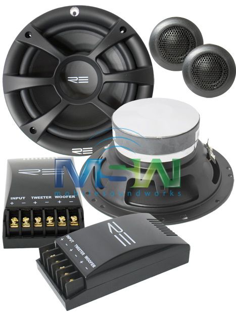 Re Audio® RE6 5c 6 1 2 2 Way Car Component Speaker System 6 5 re 6 