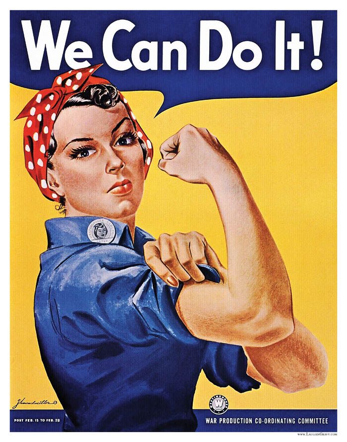 World War II Rosie The Riveter We Can do It Poster