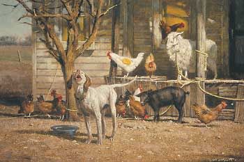 robert k abbett s n country print the neighbors