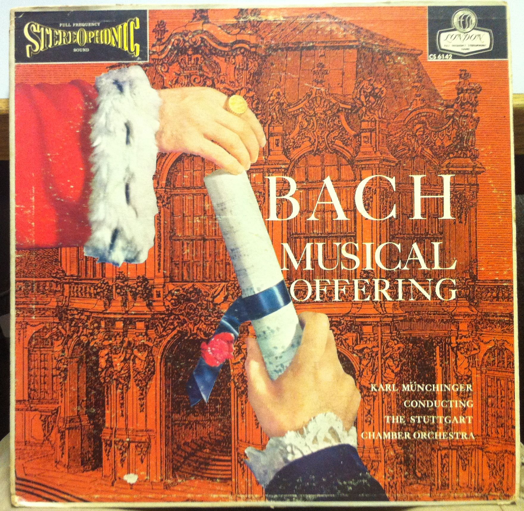 KARL MUNCHINGER bach musical offering LP VG+ CS.6142 UK FFss BB Blue 