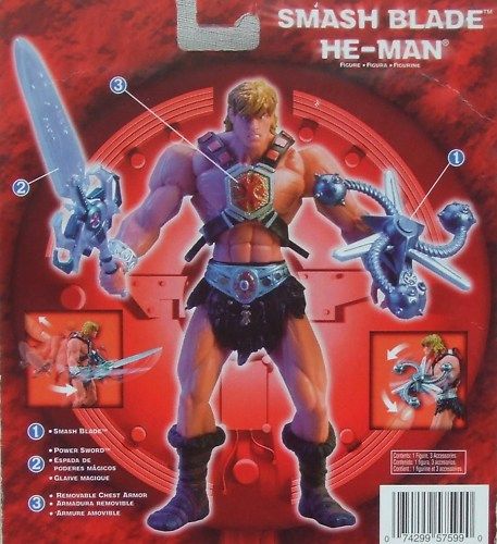 Smash Blade He Man Action Figure w Grayskull Chip