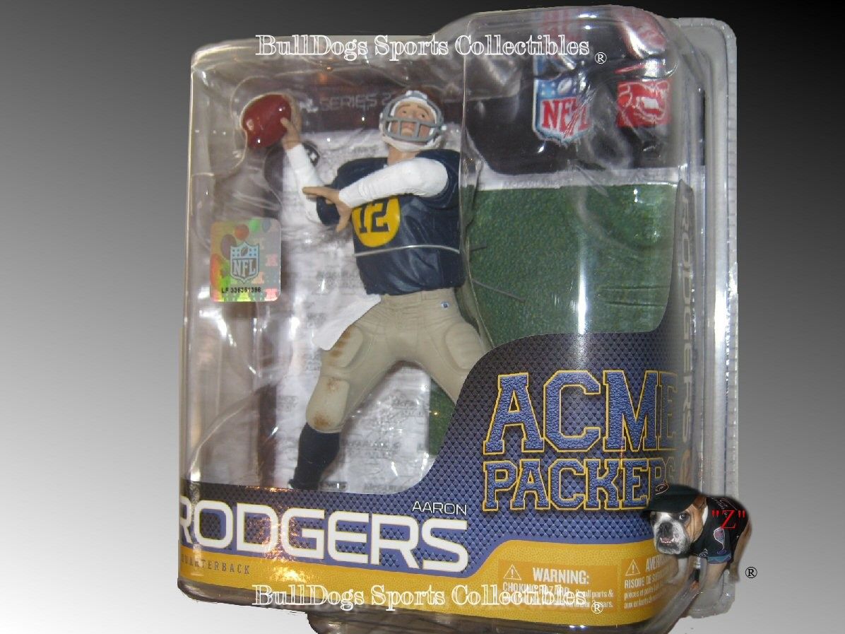   27 Aaron Rogers Chase Figure Green Bay Acme Packers Throwback