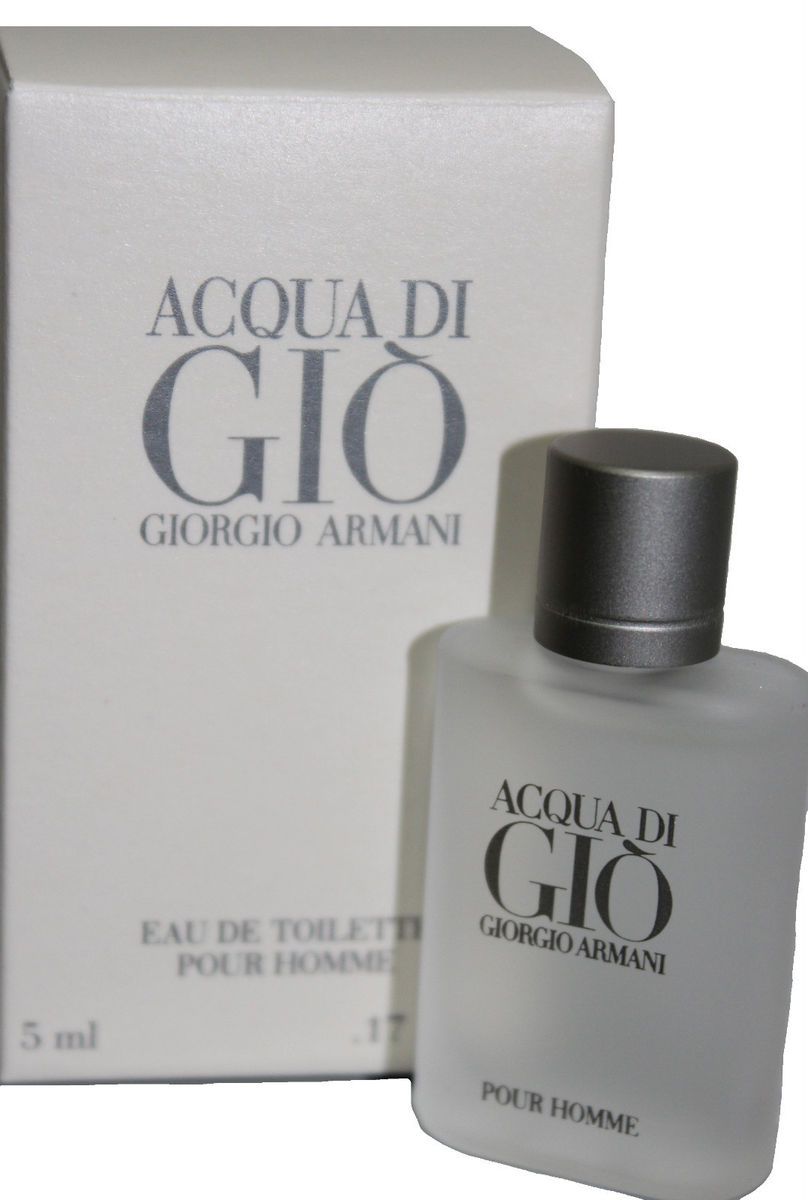 ACQUA DI GIO BY GIORGIO ARMANI 0 17 OZ EDT SPLASH MINI FOR MEN NEW IN 