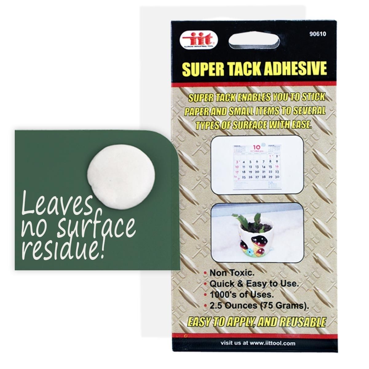 Super Tack Adhesive Putty Reusable No Sticky Residue