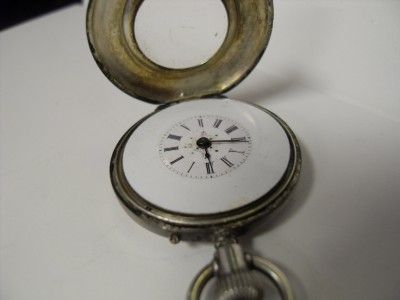 ANTIQUE * Adolphe Huguenin Pocketwatch* LOCLE* FINE SILVER* no. 109799