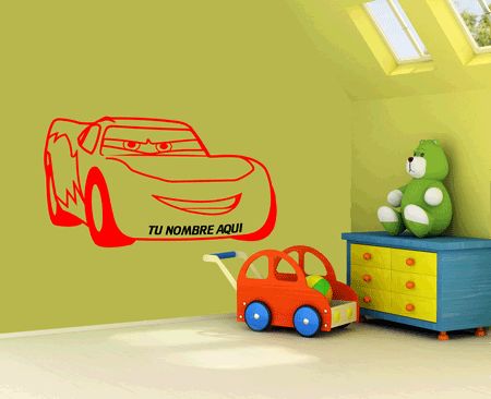 Vinilo Decoracion Paredes Infantil Cars Rayo McQueen