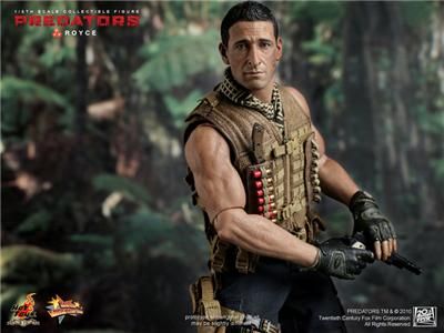 Hot Toys Predators Royce Adrien Brody MMS131 Brand New