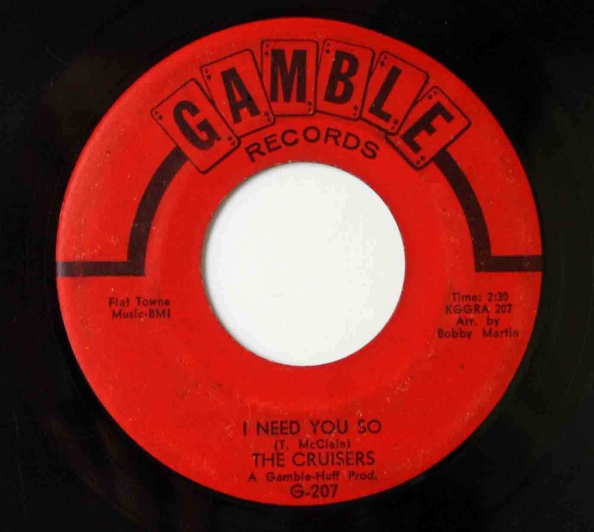 CRUISERS Northern Sweet Soul 45rpm I Need You So b w Take A Chance 