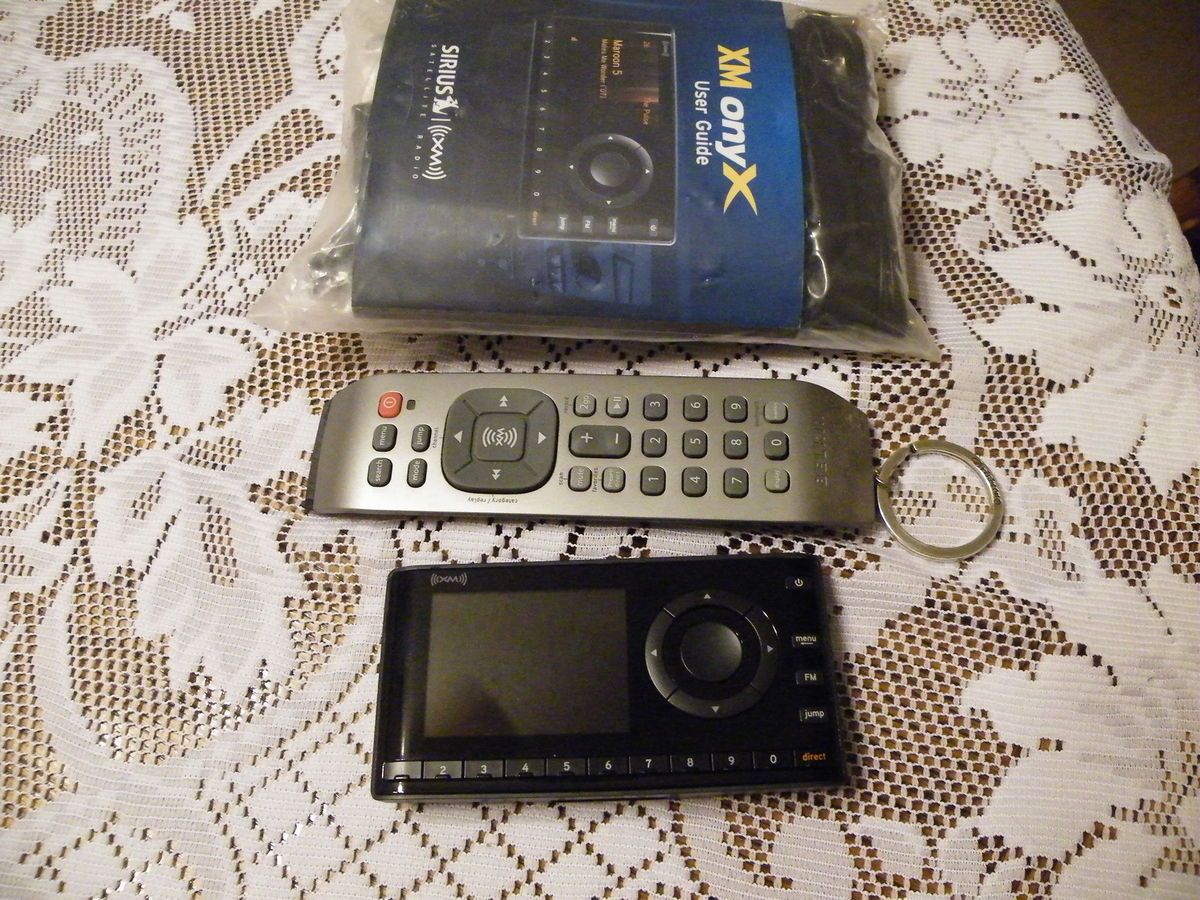 Onyx XM Satellite Radio and Belkins Universal Remote Control