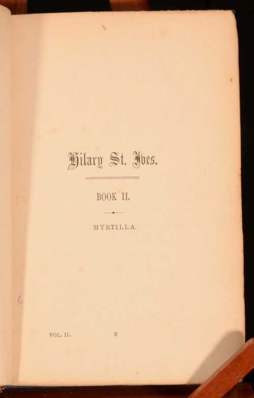 1870 3vol William Harrison Ainsworth Hilary St. Ives a Novel First In 