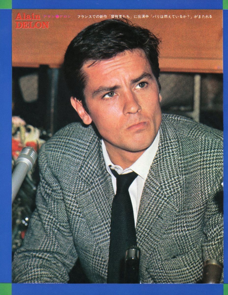 Alain Delon Catherine Deneuve 1967 Vintage JPN Pinup Picture clipping 