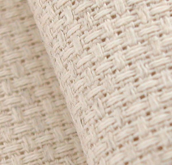 CROSS STITCH FABRIC Oatmeal AIDA 14ct  1Yard