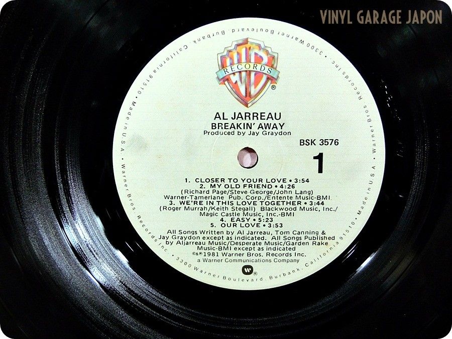 Al Jarreau Breakin Away BSK 3576 Jazz LP E907