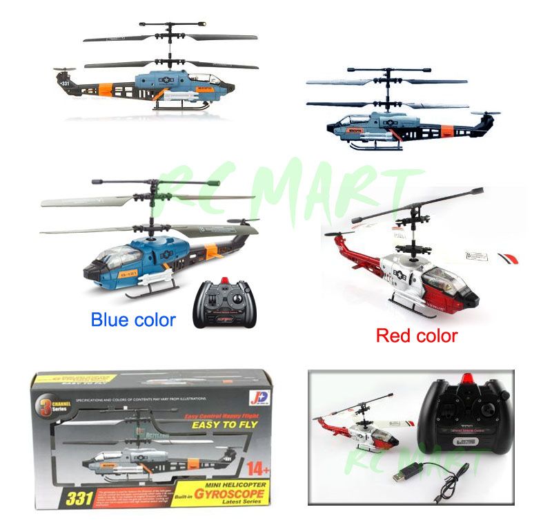 JXD 331 Cobra Viefly V268 Gyro 3 Channel RC Helicopter
