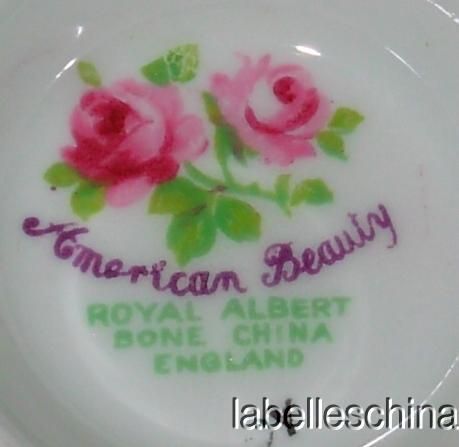   is from royal albert s discontinued 1990 american beauty collection