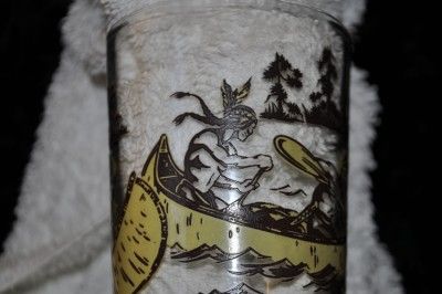 Vintage Davy Crockett Indian Fighter Hero of Alamo Glass