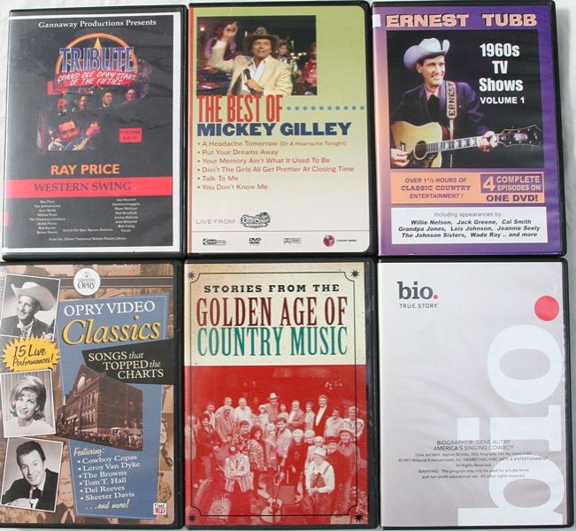   Music DVD Lot (21) Johnny Cash Alan Jackson Country Legends Live