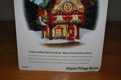 Dept 56 Schwarzwalder Kuckucksuhren Cuckoo Clocks New