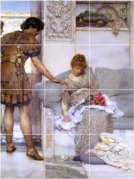 XL Lawrence Alma Tadema Men Women Painting Ceramic Bathroom Tile 