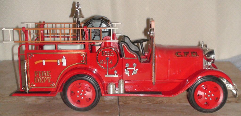 Jim Beam Whiskey Man cave Chicago Fire Department Model A Ford Truck 