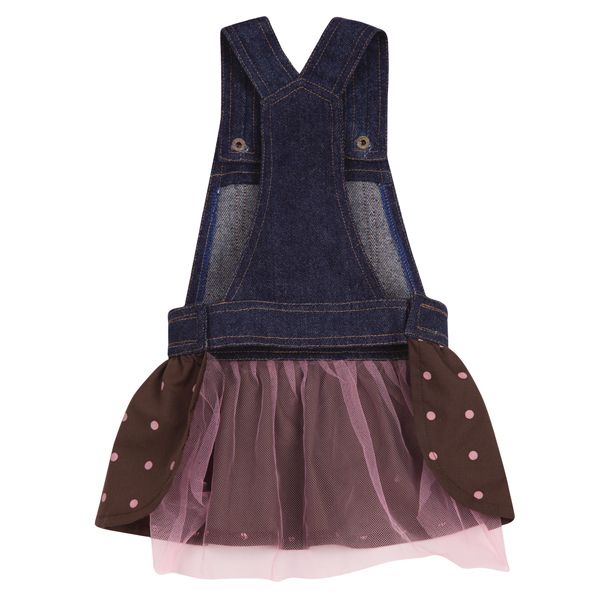 Dog Dress East Side Collection Sequin Denim Pet Jumpers SM