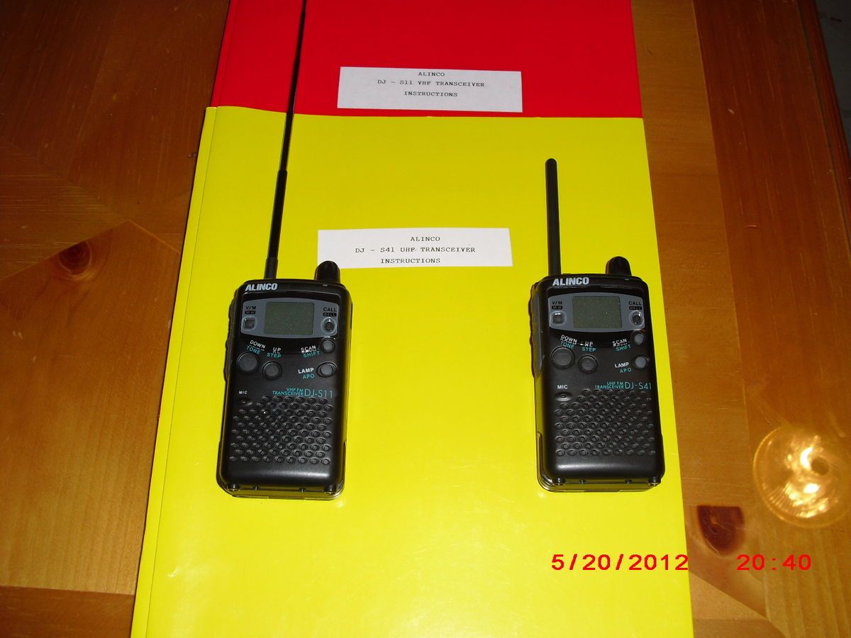 Alinco DJ S11 DJ S41 2 Meter and 440 Radios Pair