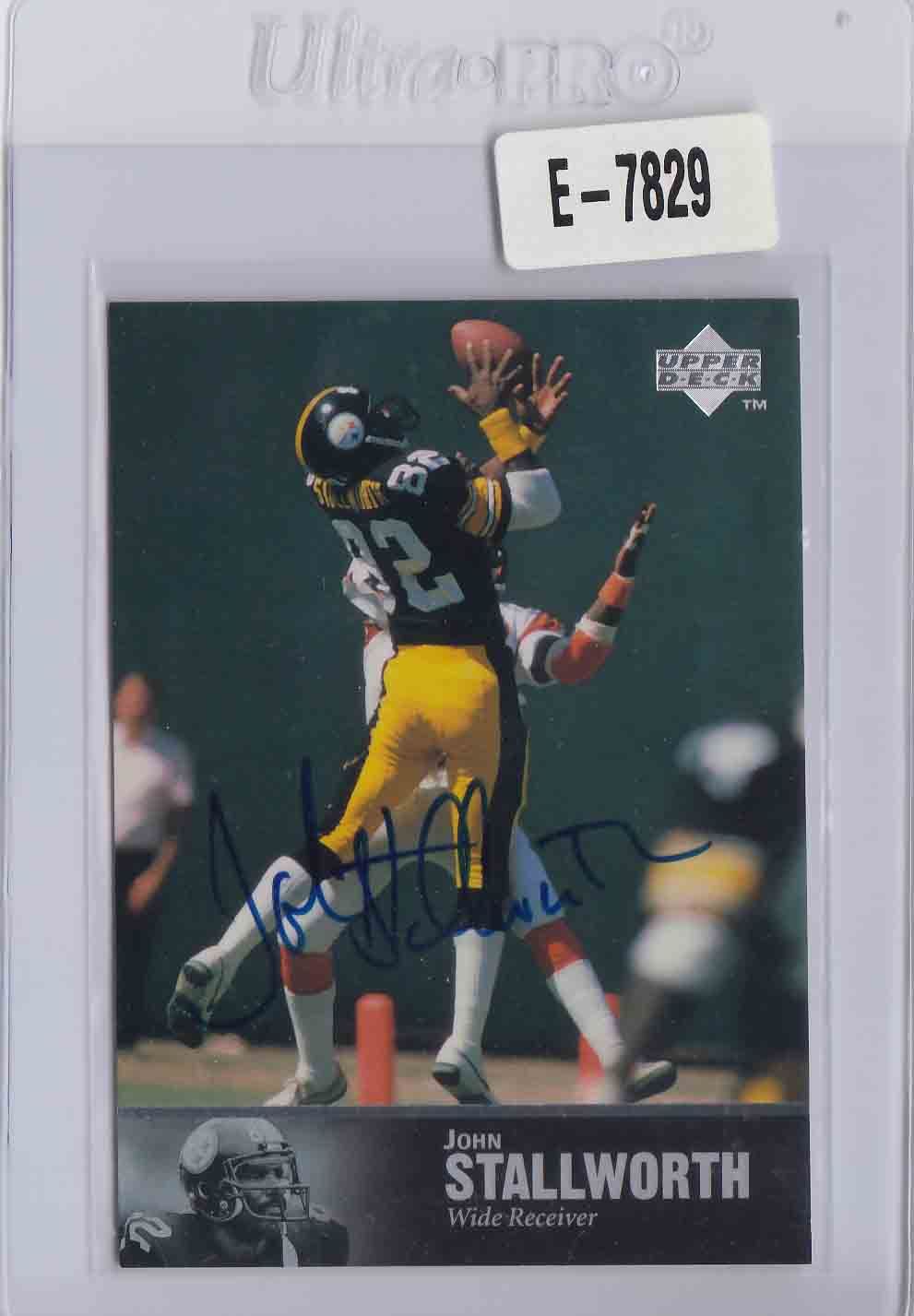 John Stallworth 1997 Upper Deck Legends Auto Autograph Steelers 7825 