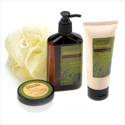 Bath and Body Scrub Lotion Aromanice Botanical Gift Set