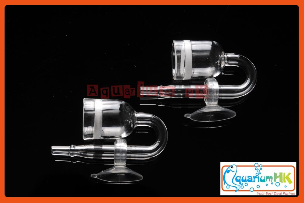 CO2 Nano Glass Diffuser for Plant Aquarium Tank 2 Pcs