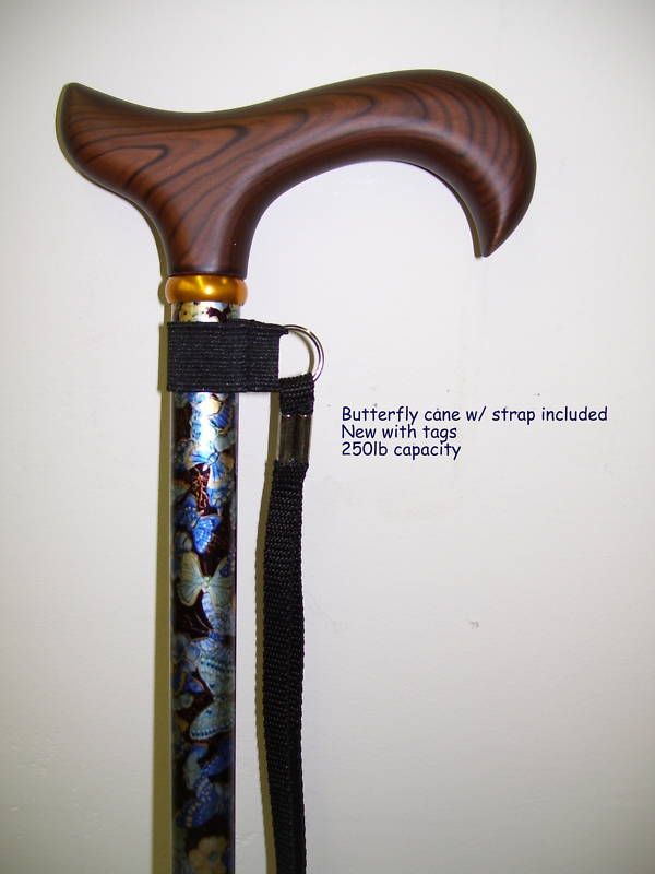 Cane Aluminum Adjustable Designer Butterfly WomenS