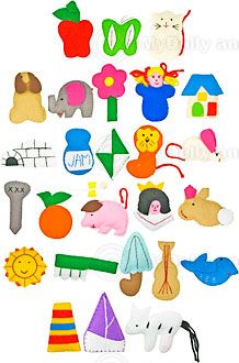 Alphabet Cloth Bag 26 Felt Pieces Children Baby Toddlers Educational 