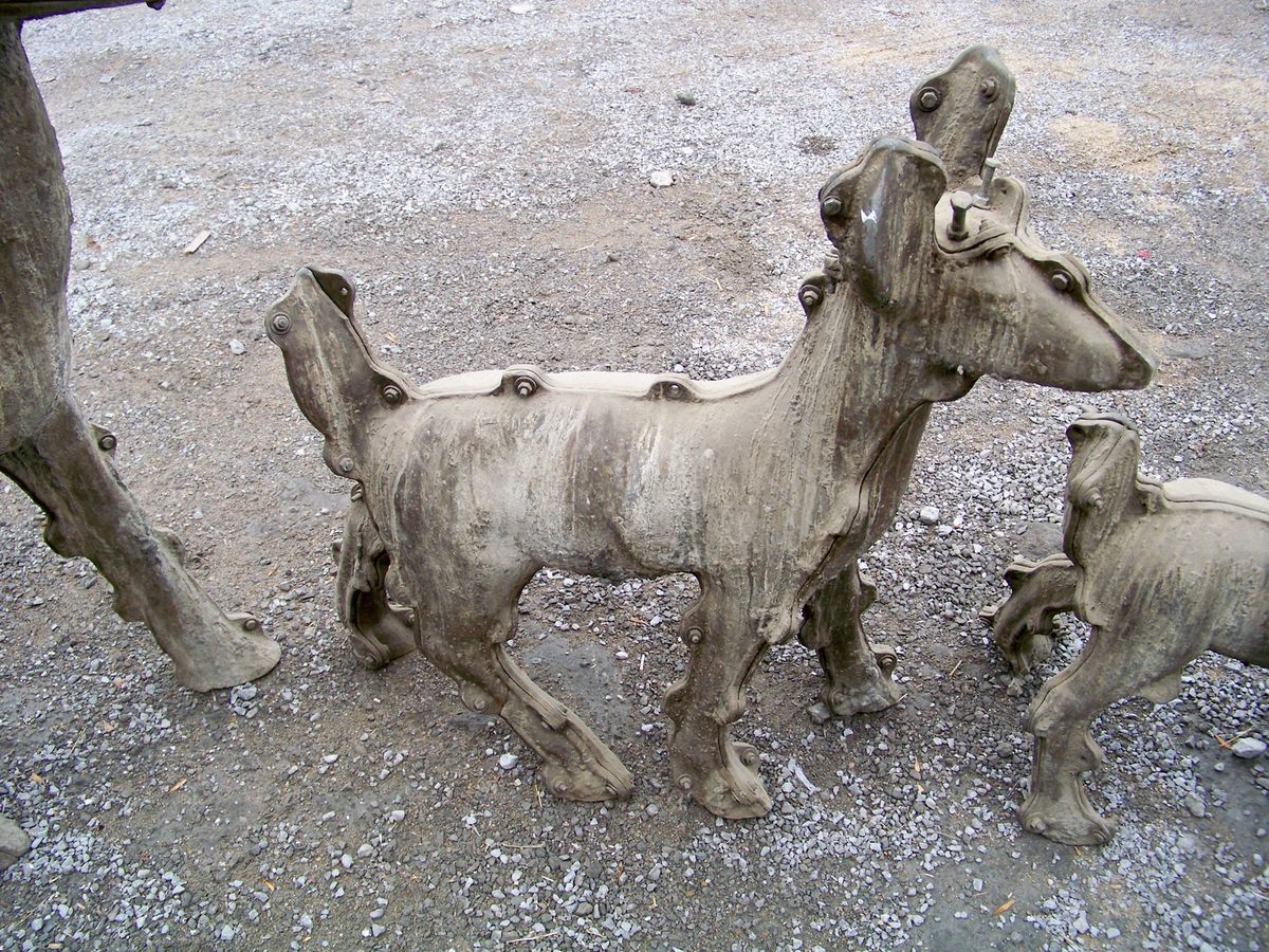 Concrete Mold Deer CMC Aluminum Medium Deer Mold