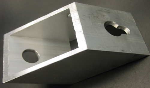 New Fabricated Square Aluminum 3 Tube Custom Bracket