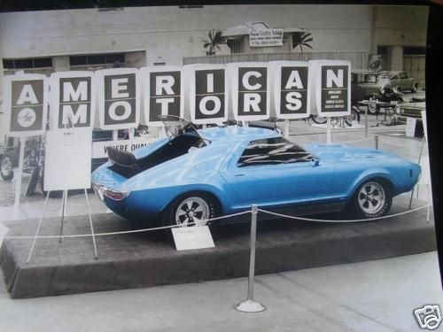 66 American Motors AMX Prototype GTX Vette Cuda hot rod auto show 