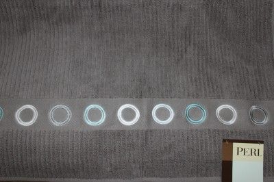 Peri Woodland Circles Bath Towel Set Gray 6pc