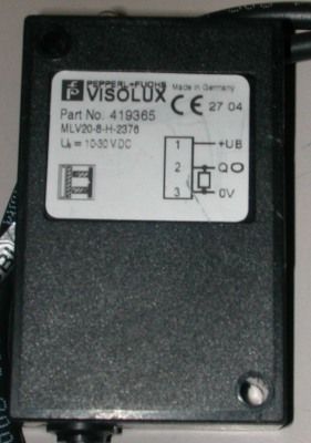 Pepper Fuchs Visolux Sensor MLV20 8 H 2376 419365