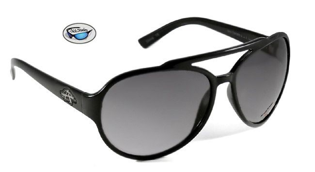 NEW $55 ANARCHY CHORD SUNGLASSES   BLACK FRAME / GREY LENSES