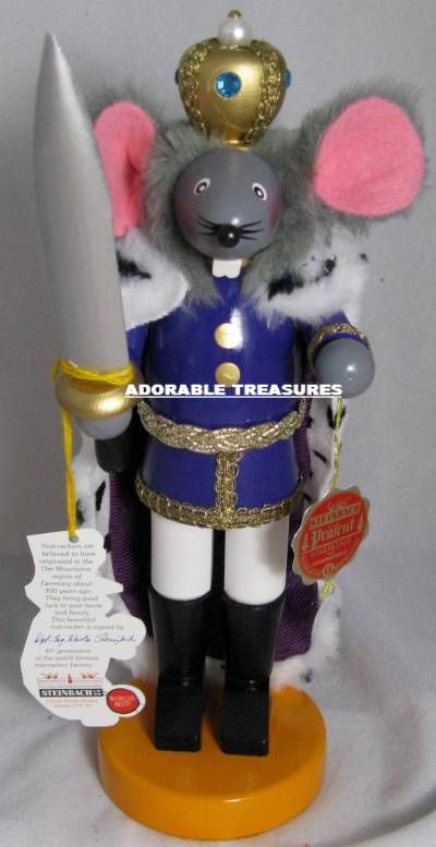 2010 SIGNED *Mouse King* SMOKER/NUTCRACKER FREE S/H NIB