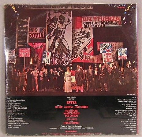 ANDREW LLOYD WEBBER “Evita” ORIG MCA OST w/Sticker SEALED