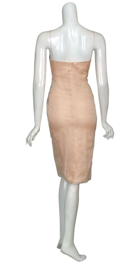 Angel Sanchez Angelic Blush Silk Cocktail Dress 10 New