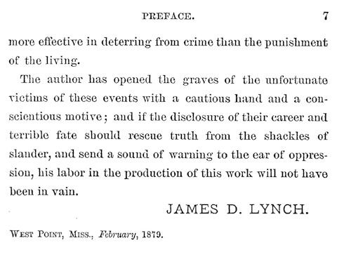 Kemper County Vindicated, and a Peep at Radical Rule in Mississippi