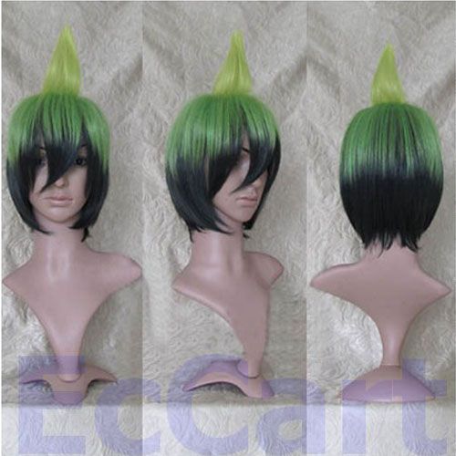 AO No Exorcist Amaimon Short Yellow to Green Changed Amaymon Cosplay 