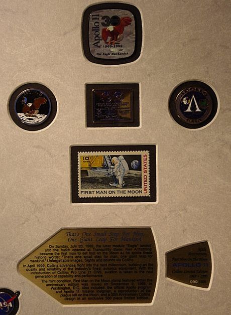 Rockwell Collins Space Program Ham Radio Collectable Apollo 11 Pins 