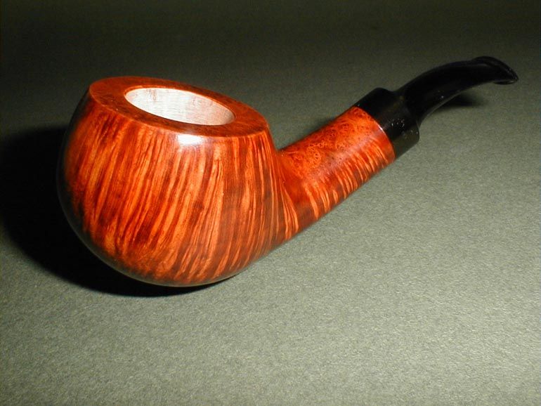 Vollmer Nilsson New Straight Grain Bent Brandy Pipe Bo Nordh Inspired 