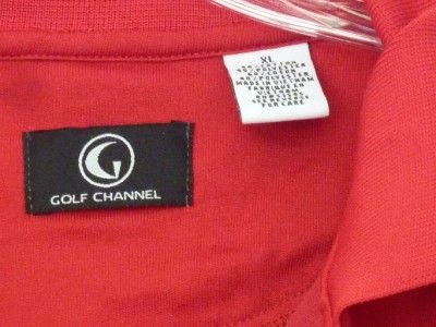 Golf Channel Polo Shirt Top Red XL Amateur Tour