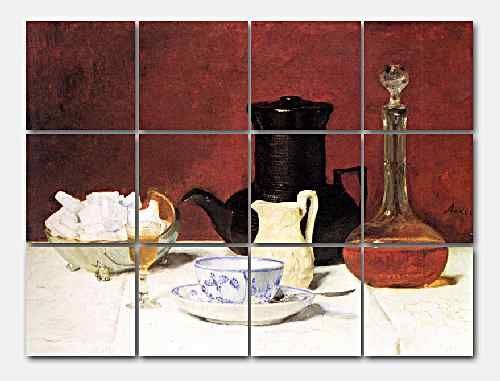 Anker Still Life with Coffee 2 Ceramic Mural Backsplash Kitchen 17x13 