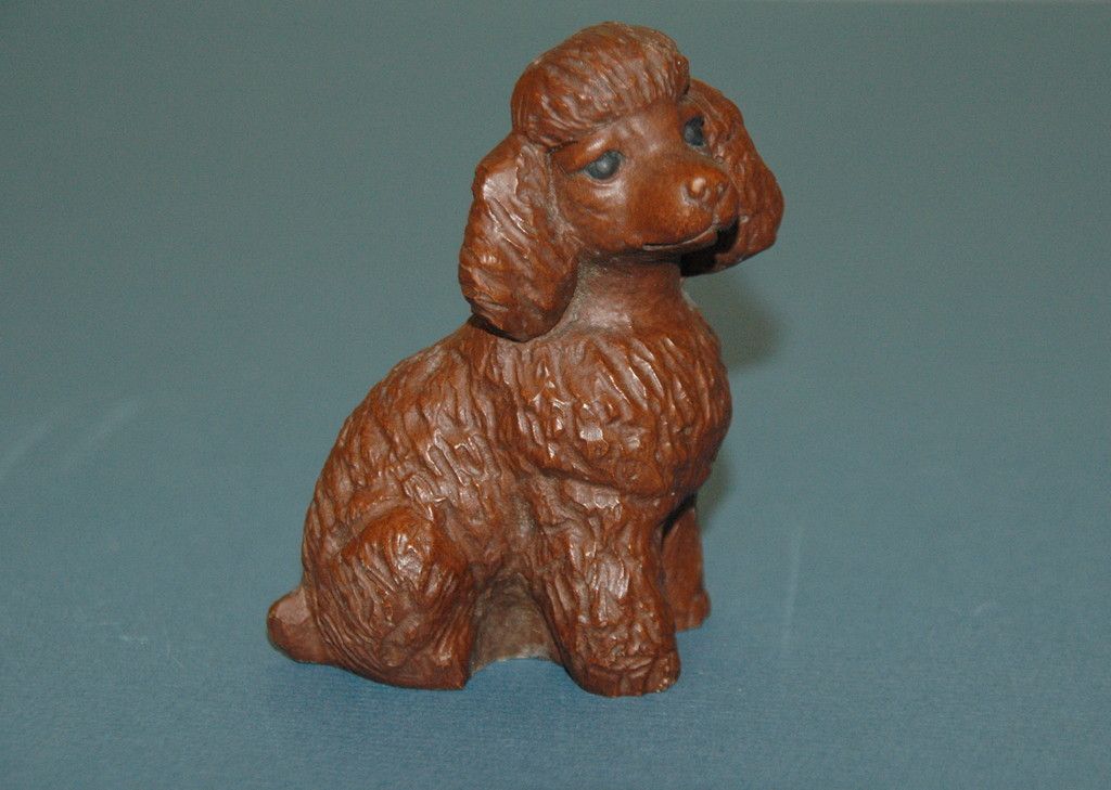   Red Mill Mfg Poodle Dog Figurine Handcrafted Animal Figure