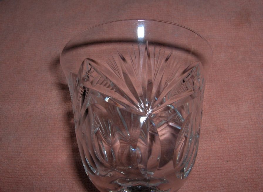Antique Vntg Nachtmann Lead Crystal Bleikristall Wine Glasses 